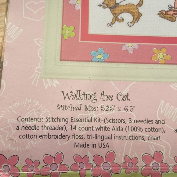 Plaid Bucilla Vintage 2006 So Girly Counted Cross Stitch Essentials Kit 43931 - Picture 4 of 9